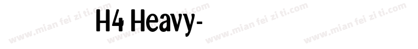 瀞ノグリッチ黒体 H4 Heavy字体转换